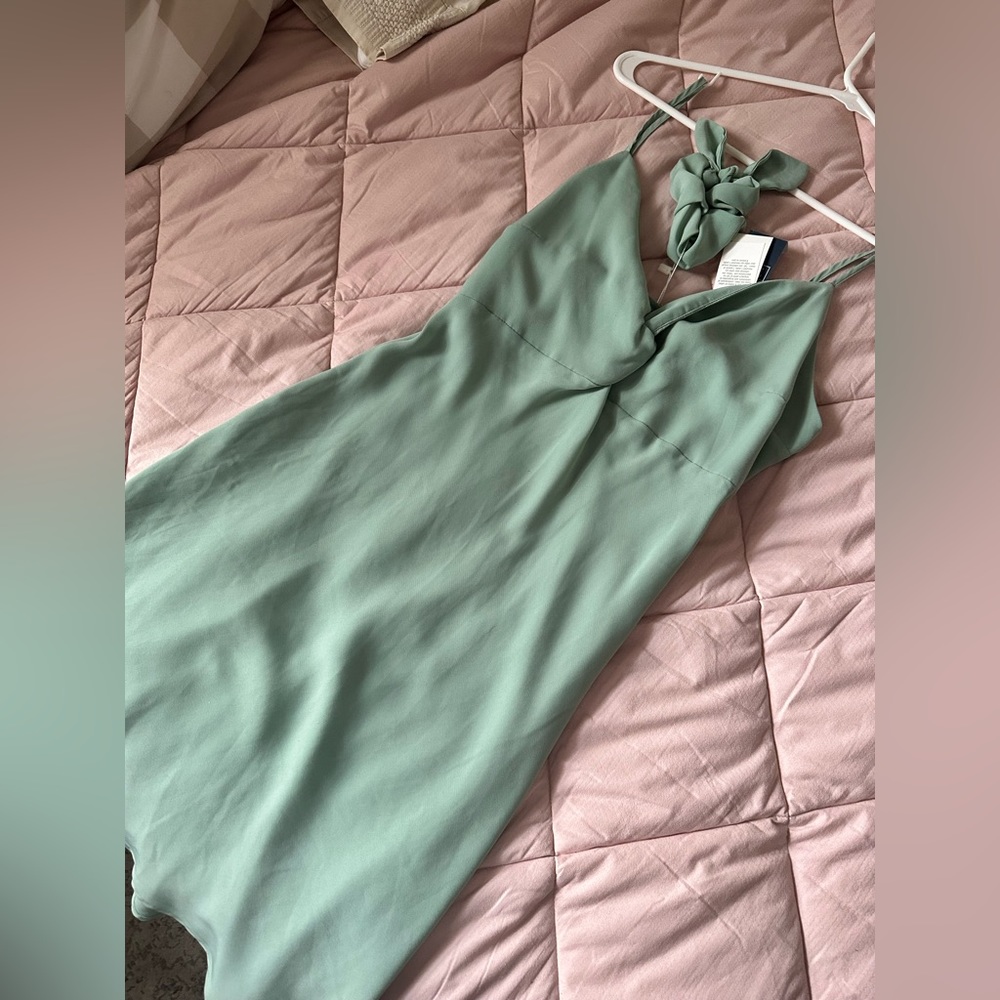 Mint Green Mini Dress